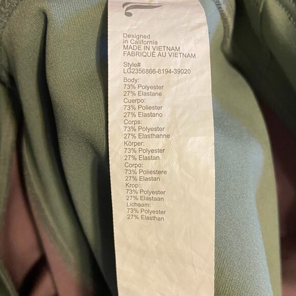 Fabletics Motion365+ High-Waist Colorblock Leggings XS Green  Purple Polyester/E - Picture 3 of 12